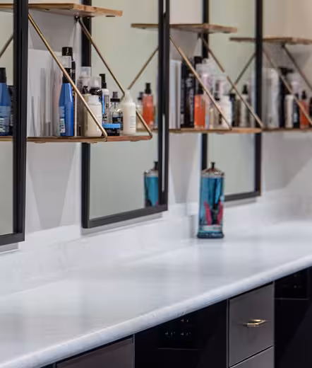 view inside Pedi & Mane salon