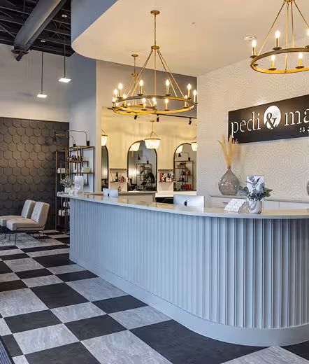 view inside Pedi & Mane salon